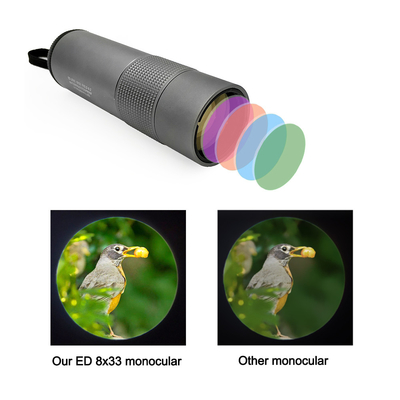 Monocular Teleskop ED-Glas-8x33 HD mit phasenkorrigiertem