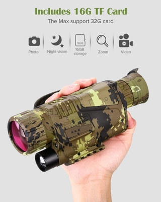 Nachtsicht-Monocular Teleskop-wieder aufladbare Energie-Einsparung der Optik-5x8